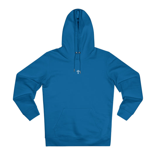 Hoodie - Cross-icon Blue & Red