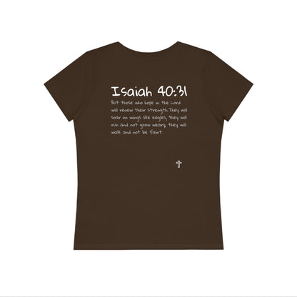 Isaiah 40:31 + Cross Women's Fitted T
