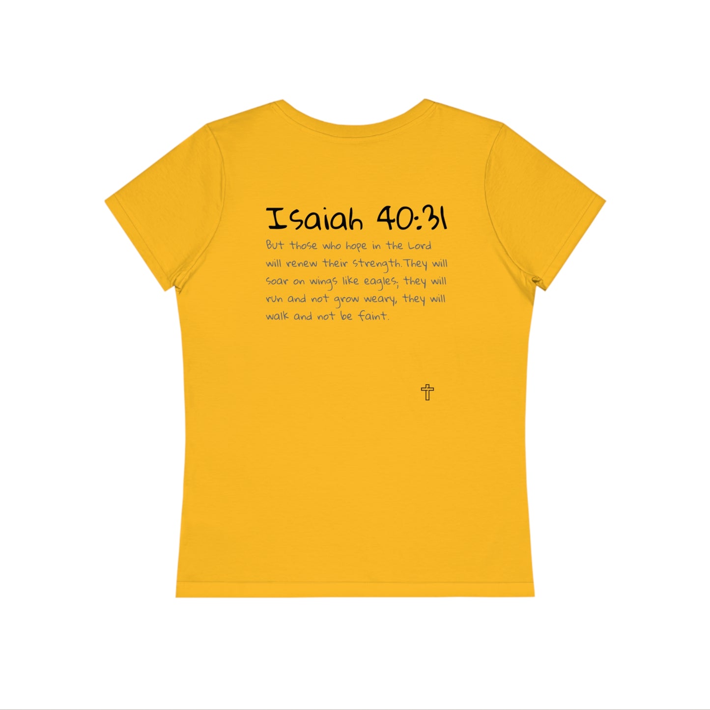 Isaiah 40:31 + Cross Women's Fitted T