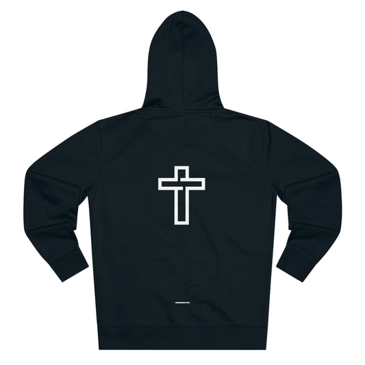 Zip Hoodie- Backprint Cross