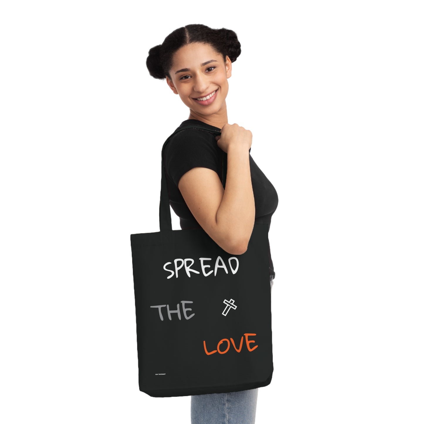 Woven Tote Bag Spread The Love